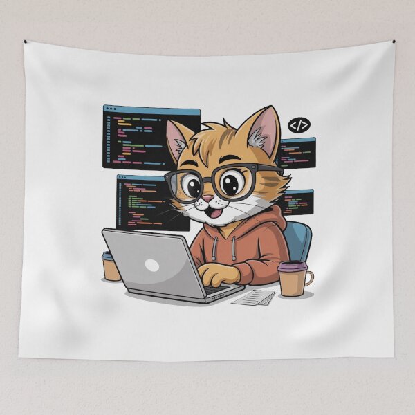 Item preview, Cat programmer designed and sold by Prints-by-Olaf.
