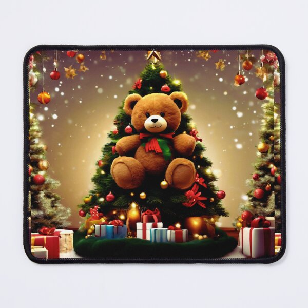 Item preview, Teddy Bear Christmas with a Tree.  designed and sold by Zofia Sosnecka.