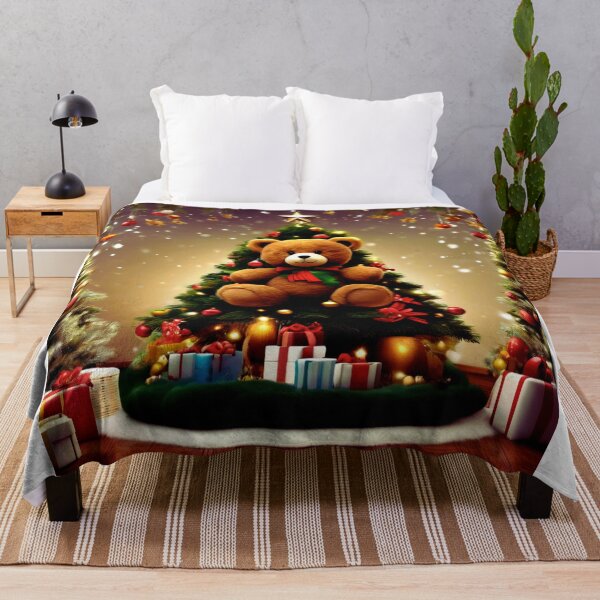 Item preview, Teddy Bear Christmas with a Tree. designed and sold by Zofia Sosnecka.