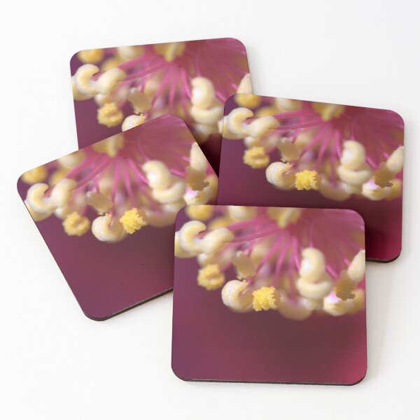 Item preview, Hibiscus Flower Pollen Anthers Closeup (Microscope Shot) designed and sold by Petalgrain.