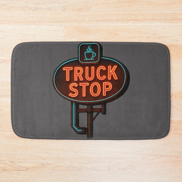 Item preview, TRUCK STOP  – Neon Roadside Classic T-Shirt designed and sold by NAJURE.