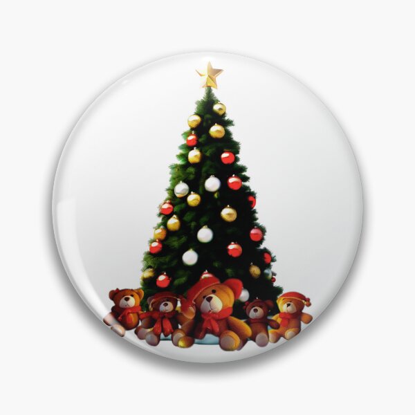 Item preview, A Teddy Bear Christmas with a Tree.  designed and sold by Zofia Sosnecka.