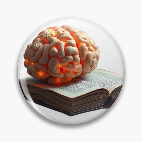 Item preview, Exploring the Interconnected World of Neurology and Literature: A Visual Representation of Thought Processes and Imagination Through a Book designed and sold by Maldives-Art.
