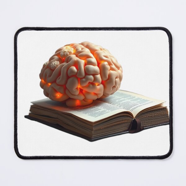 Item preview, Exploring the Interconnected World of Neurology and Literature: A Visual Representation of Thought Processes and Imagination Through a Book designed and sold by Maldives-Art.