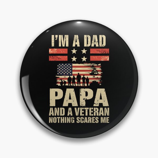 Item preview, I'm A Dad Papa Veteran Design For Patriotic Proud Veterans designed and sold by PrintPit-Ds.