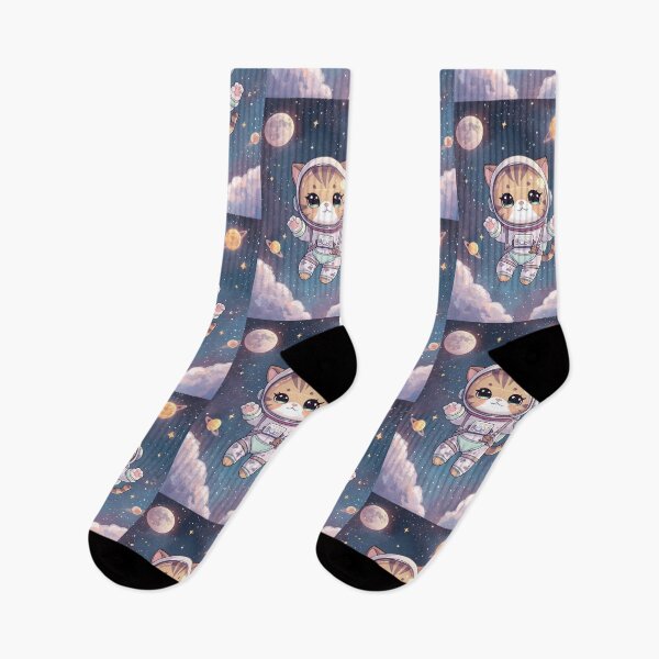 Item preview, Chibi Catronaut: Pastel Space Traveler Portrait designed and sold by MoonlitDoodles1.
