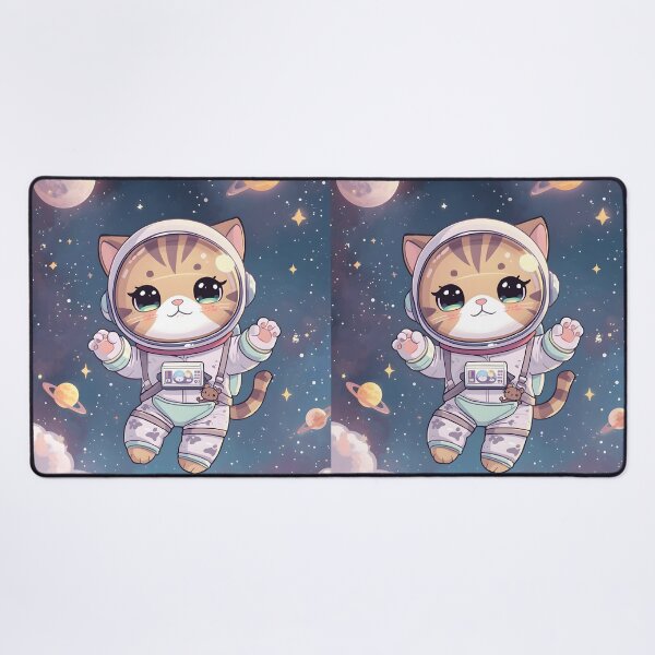 Item preview, Chibi Catronaut: Pastel Space Traveler Portrait designed and sold by MoonlitDoodles1.