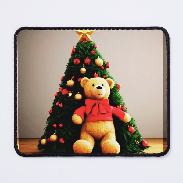 Item preview, A Teddy Bear Christmas with a Tree.  designed and sold by Zofia Sosnecka.