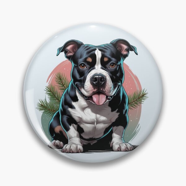 Item preview, Black and White Pitbull Dog  designed and sold by PetArt  ⭐⭐⭐⭐⭐.