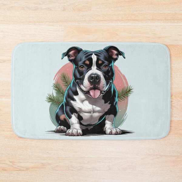 Item preview, Black and White Pitbull Dog  designed and sold by PetArt  ⭐⭐⭐⭐⭐.