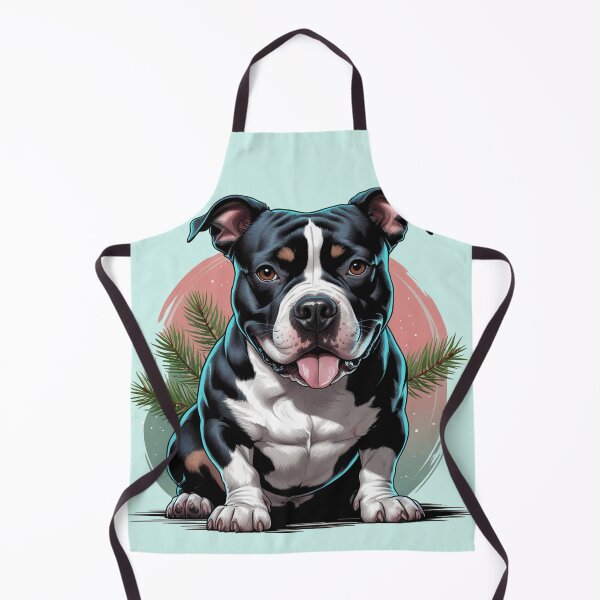 Item preview, Black and White Pitbull Dog designed and sold by PetArt ⭐⭐⭐⭐⭐.