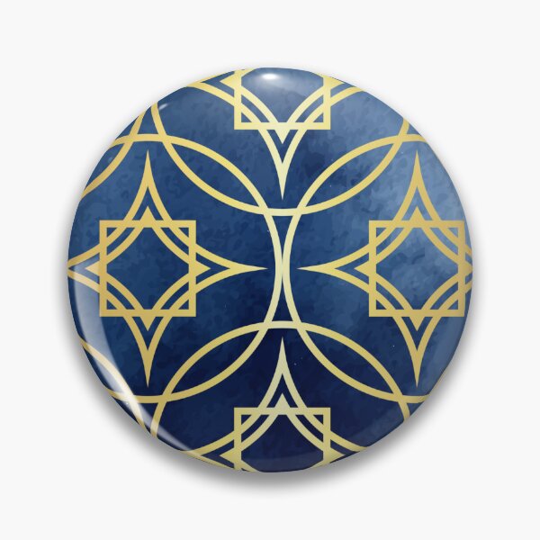 Item preview, Navy blue and gold art deco design designed and sold by lchantellstudio.