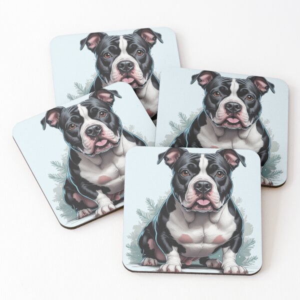 Item preview, Black and White Pitbull Dog lover designed and sold by PetArt  ⭐⭐⭐⭐⭐.