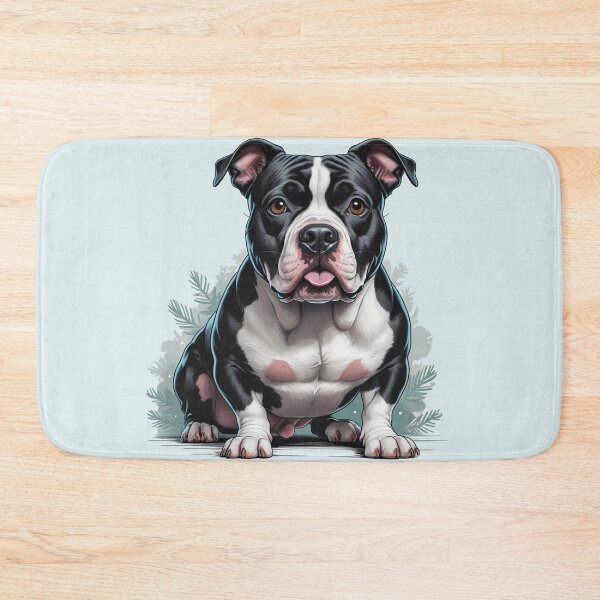 Item preview, Black and White Pitbull Dog lover designed and sold by PetArt ⭐⭐⭐⭐⭐.