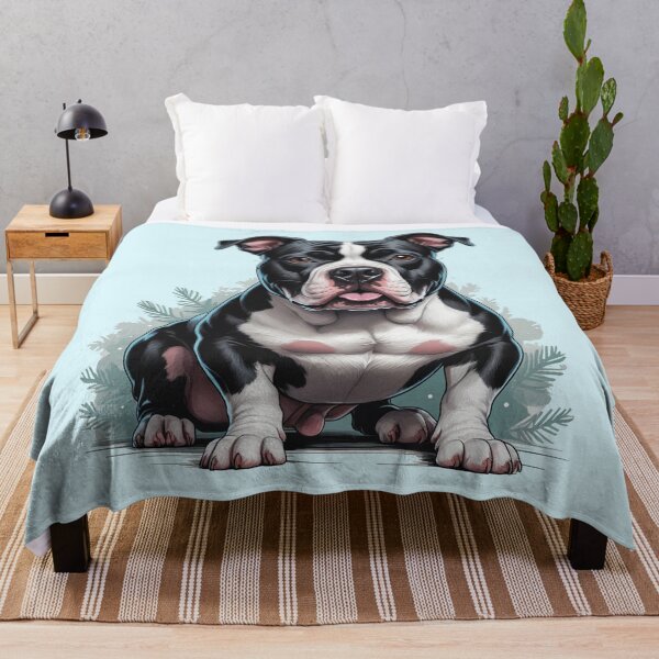 Item preview, Black and White Pitbull Dog lover designed and sold by PetArt ⭐⭐⭐⭐⭐.