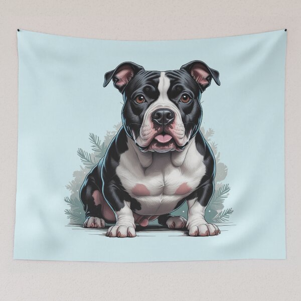Item preview, Black and White Pitbull Dog lover designed and sold by PetArt  ⭐⭐⭐⭐⭐.
