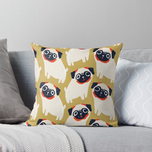 Item preview, Title: Playful Pug Pattern designed and sold by dreampik.