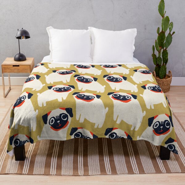 Item preview, Title: Playful Pug Pattern designed and sold by dreampik.