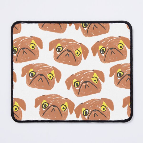 Item preview, Brown Pug Puppy Pattern designed and sold by dreampik.