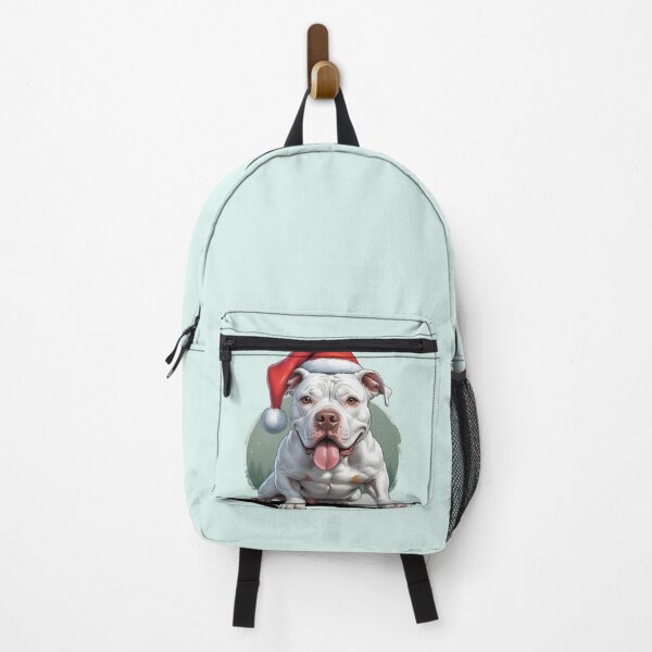 Item preview, White Pitbull Christmas Dog lover designed and sold by PetArt ⭐⭐⭐⭐⭐.