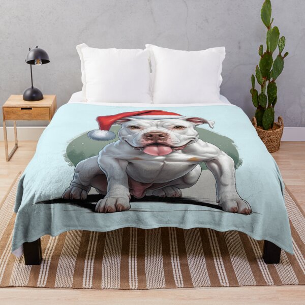Item preview,  White Pitbull Christmas Dog lover designed and sold by PetArt  ⭐⭐⭐⭐⭐.