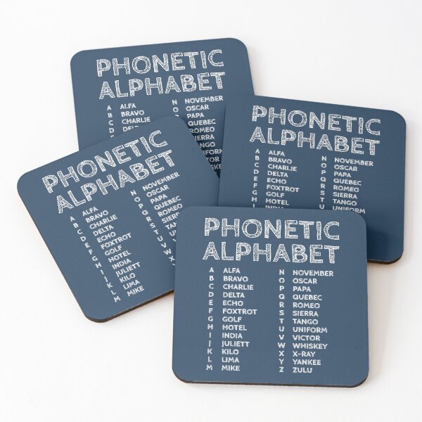 Item preview, NATO Phonetic Alphabet Chart – Blue Edition designed and sold by AnnSign.
