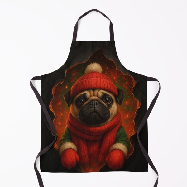 Item preview, Christmas Pug – Warm Heart, Cozy Spirit designed and sold by Zouky.art.