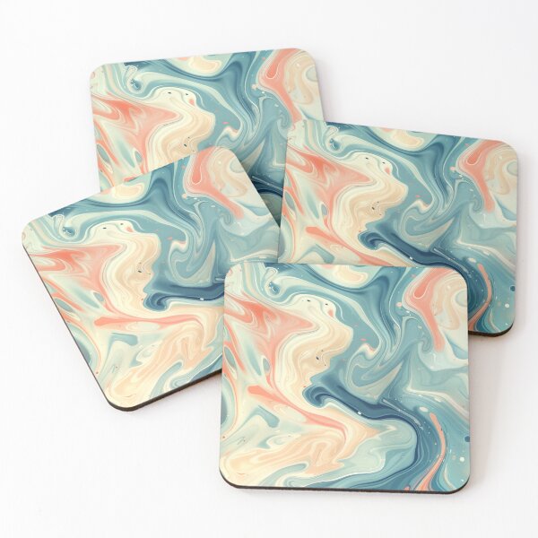 Item preview, Pastel Marble Swirl – Fluid Abstract Art designed and sold by weirdfishes123.