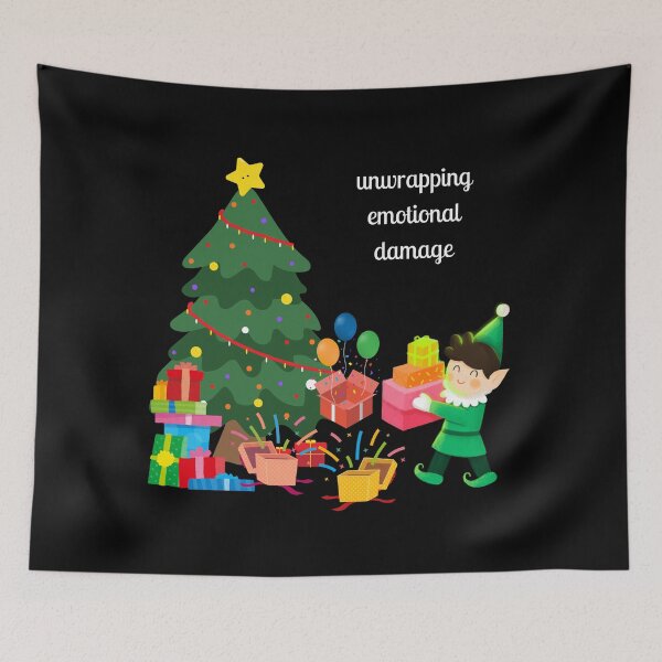 Item preview, unwrapping emotional damage - christmas breakdown  designed and sold by ShellyCraft.