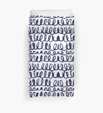 Scribble Waves Duvet Cover