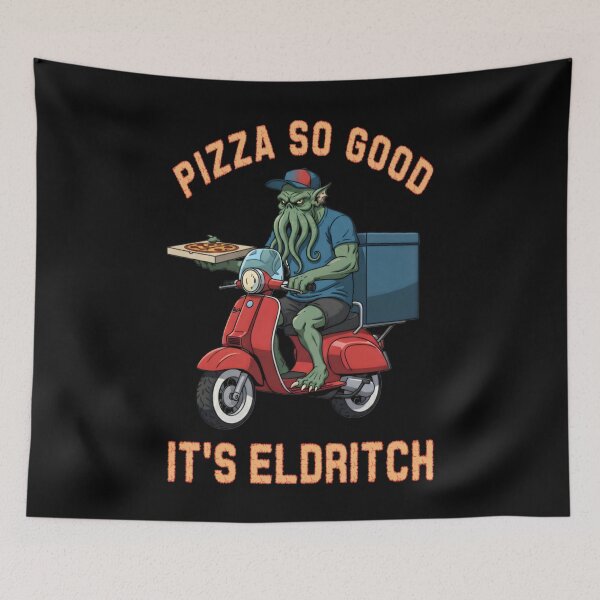 Item preview, Eldritch Pizza Delivery – Cosmic Flavor on Wheels designed and sold by SidTastic .