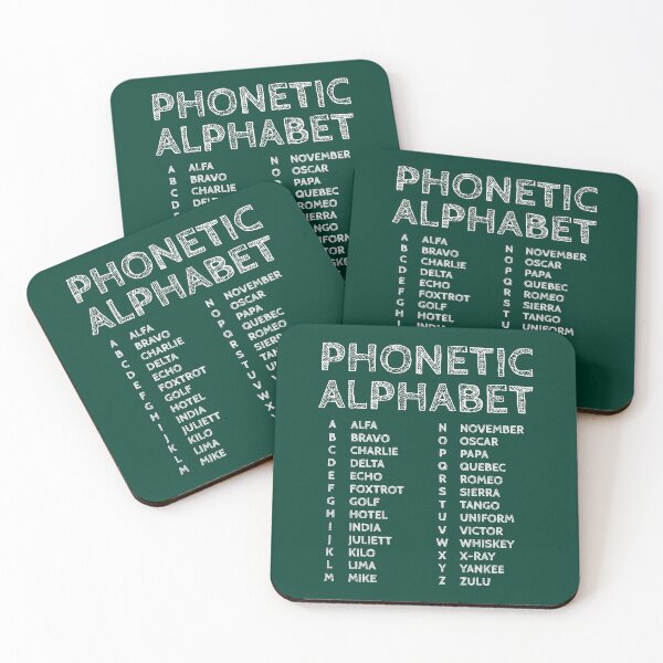 Item preview, NATO Phonetic Alphabet Chart – Green Edition designed and sold by AnnSign.