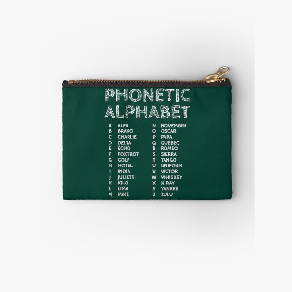 Item preview, NATO Phonetic Alphabet Chart – Green Edition designed and sold by AnnSign.