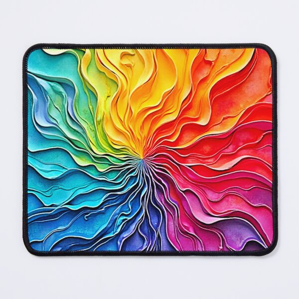 Item preview, Textured Rainbow Swirl Art designed and sold by Health And Fitness Posts e-Store.