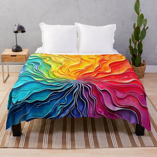 Item preview, Textured Rainbow Swirl Art designed and sold by Health And Fitness Posts e-Store.