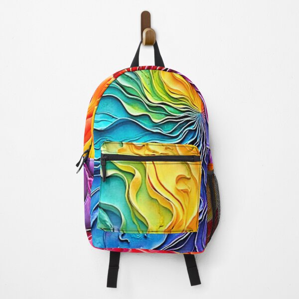 Item preview, Textured Rainbow Swirl Art designed and sold by Health And Fitness Posts e-Store.