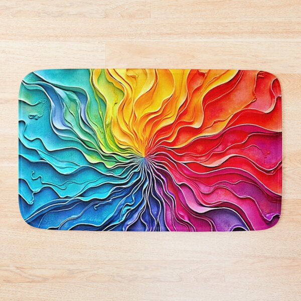 Item preview, Textured Rainbow Swirl Art designed and sold by Health And Fitness Posts e-Store.