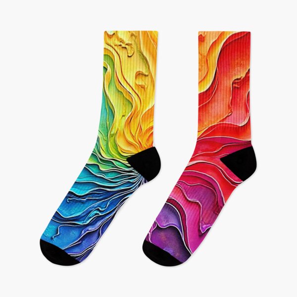 Item preview, Textured Rainbow Swirl Art designed and sold by Health And Fitness Posts e-Store.