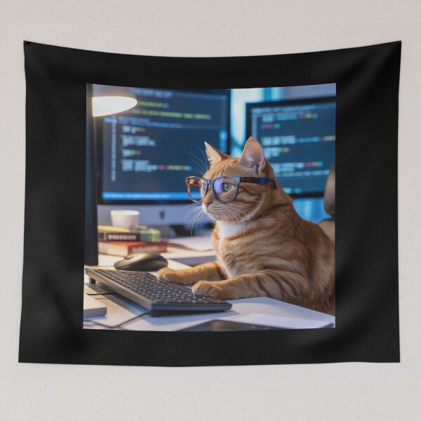 Item preview, Cat programmer designed and sold by Prints-by-Olaf.