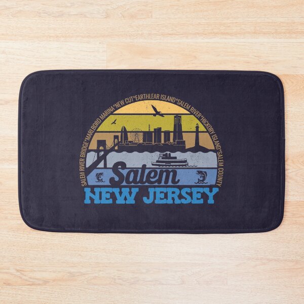 Artikelvorschau, Salem New Jersey Sonnenuntergang Retro Vintage Lokales Stolz-Logo entworfen und verkauft von CRHPOD20.
