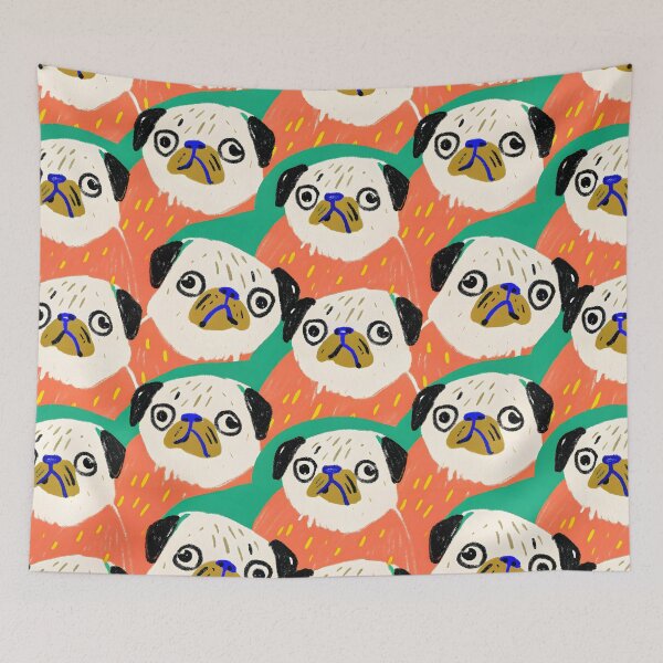 Item preview, Pug Pattern designed and sold by dreampik.