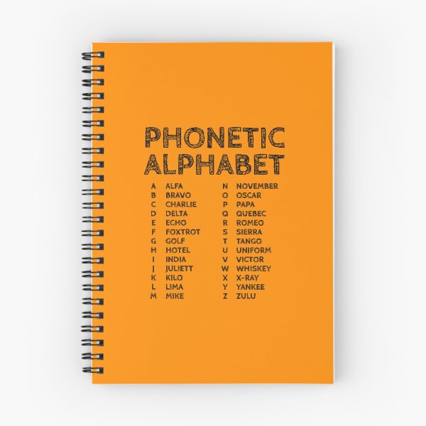 Item preview, NATO Phonetic Alphabet Chart – Orange Edition designed and sold by AnnSign.