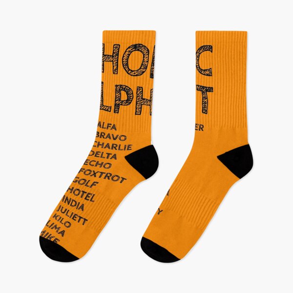 Item preview, NATO Phonetic Alphabet Chart – Orange Edition designed and sold by AnnSign.