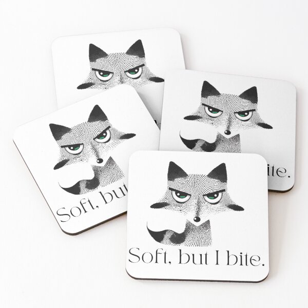 Item preview, Soft but I Bite - Sarcastic Fox Minimalist Design designed and sold by SillentDesign.