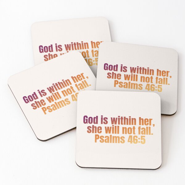 Item preview, God is Within Her She Will Not Fall. Psalm 46:5 Christian  designed and sold by stylishdzign.