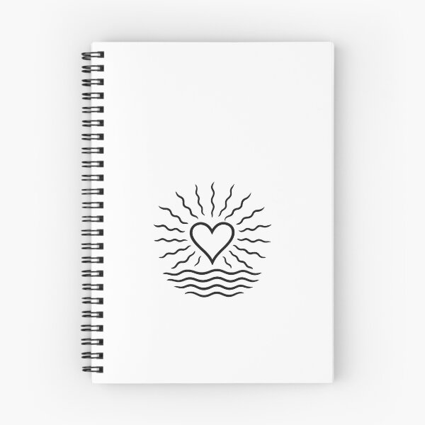 Item preview, Radiant Heart Waves – Minimalist Love Energy Design designed and sold by Bellothreads.