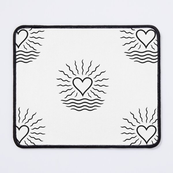 Item preview, Radiant Heart Waves – Minimalist Love Energy Design designed and sold by Bellothreads.