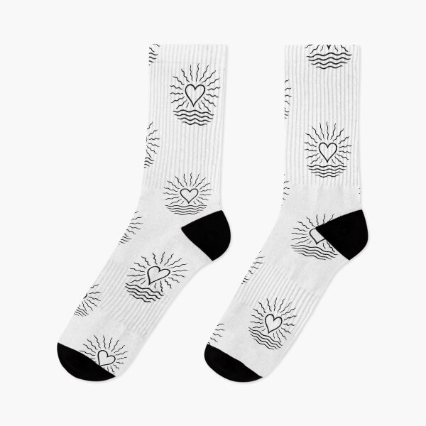 Item preview, Radiant Heart Waves – Minimalist Love Energy Design designed and sold by Bellothreads.