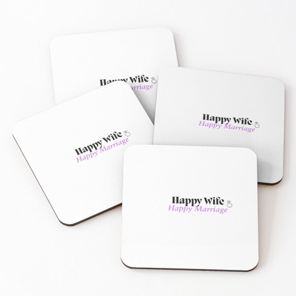 Artikelvorschau, Happy Wife Happy Marriage Quote entworfen und verkauft von HappyMamaS.