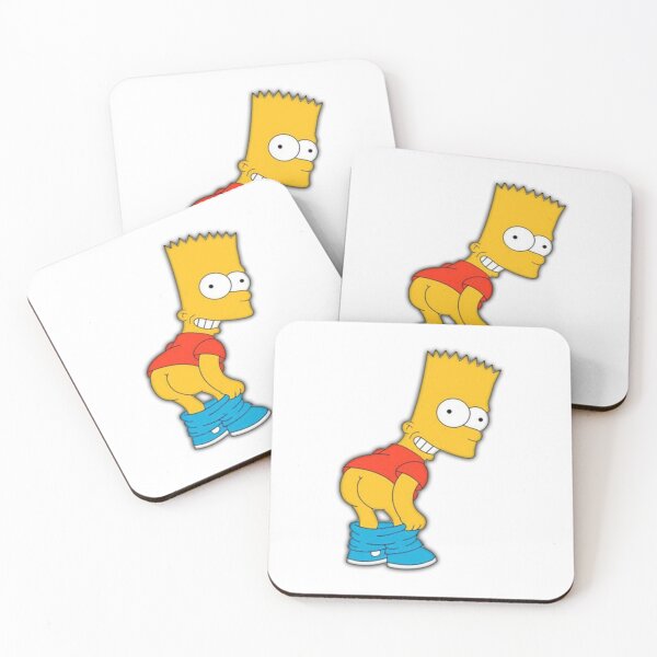 Artikelvorschau, Bart Simpson Mooning Sticker entworfen und verkauft von Beyond Wear.